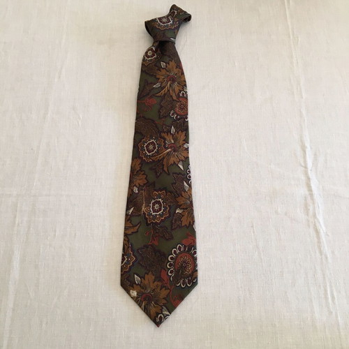 Vintage Italian silk tie used, multicolored