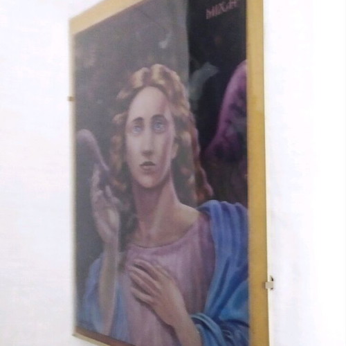 Religious image Archangel Michael used, 40x30 cm