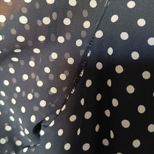 Desiree polka dot dress used, black and white, polyester