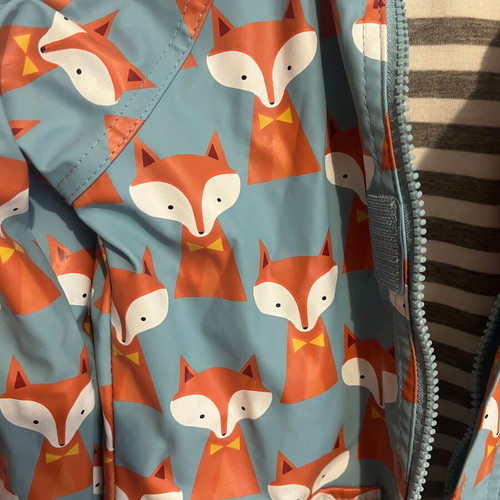 Light jacket Beauty and the Bib with fox print like new