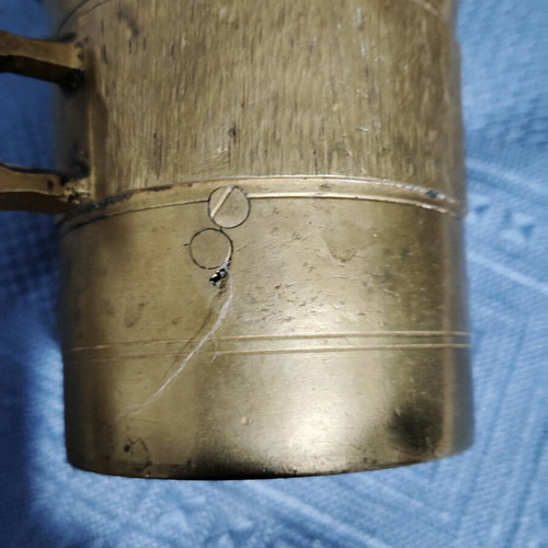 Antique rare brass mortar like new, very heavy