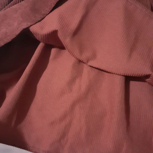 Mini corduroy skirt brown with integrated belt new