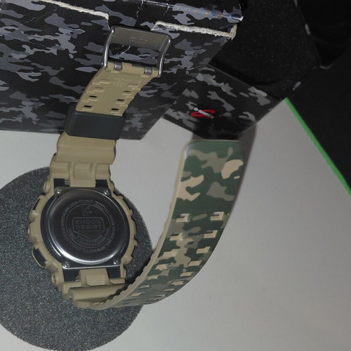Casio G Shock GA-1000-5AER watch, green camo
