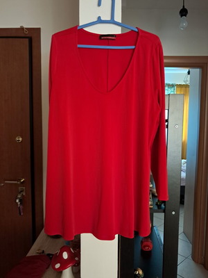 Phenomeno μπλούζα plus size, κόκκινη, μέχρι 3XL