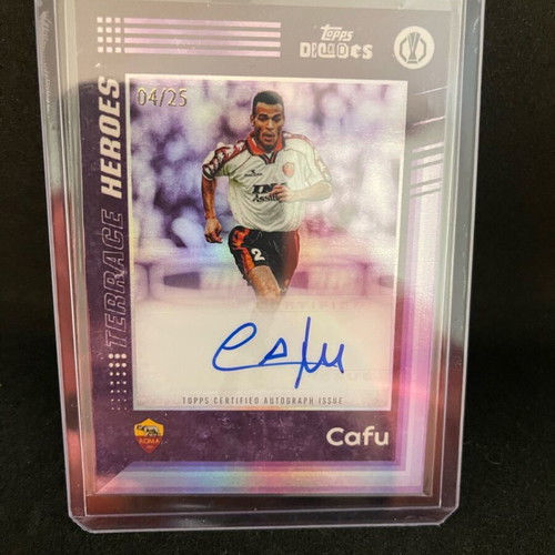 Topps Decades 1990s Cafu Auto 04/25 Roma like new