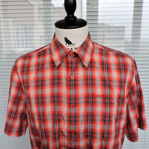 Odlo Men's Check Outdoor Shirt M/L like new, premium hiking