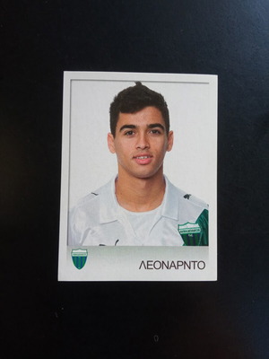 Panini Superleague Ελλάδα 2008-2009 αυτοκόλλητο Νο161 Λεονάρντο Λεβαδειακός καινούργιο