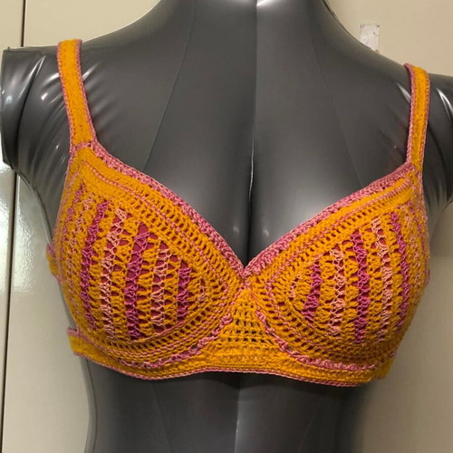 Athletic knitted swimsuit new, size S, multicolor