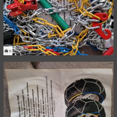 Snow chains new in packaging