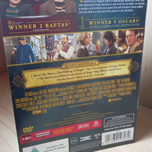 Hugo DVD with English subtitles