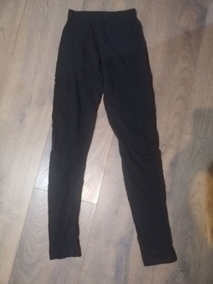 Women's black cotton leggings used, sizes S and M