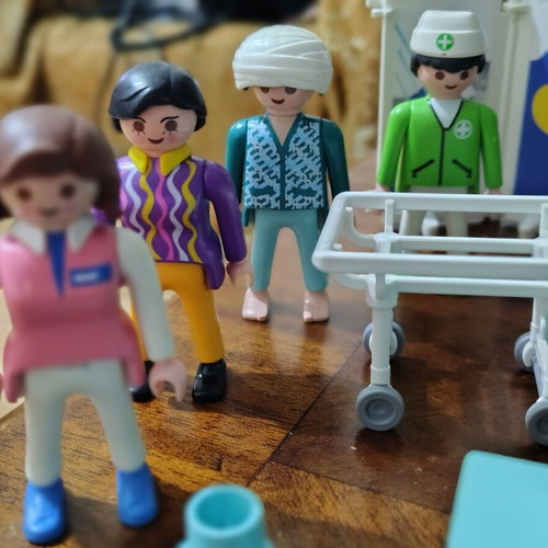Playmobil hospital set with figures and accessories