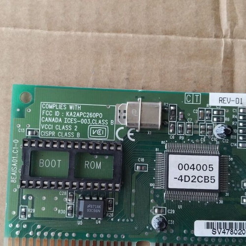 D-Link DE-220PT REV-D1 16-bit ISA Network Controller Card like new
