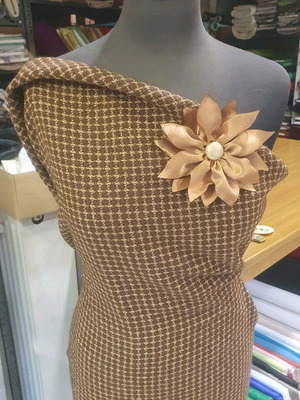 Fabric Handmade Boutonniere Pin new