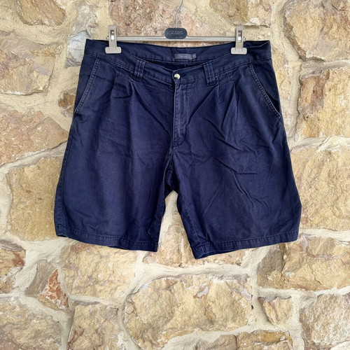 Men's Bermuda shorts used, navy chino size XXL