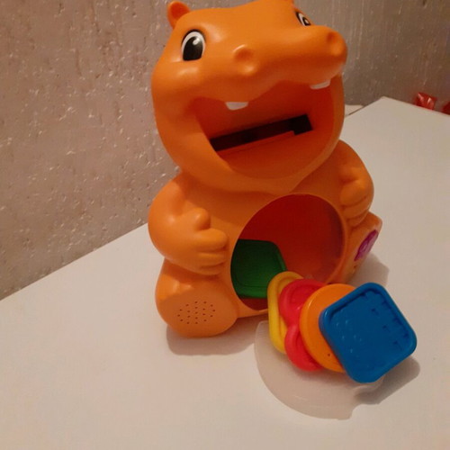 Educational hippopotamus toy like new