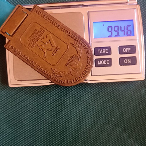 Athens Marathon Medal 2016 10km WIND Race collectible, like new