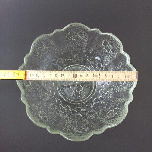 Set of 2 vintage embossed glass salad bowls Ortnerwieres like new
