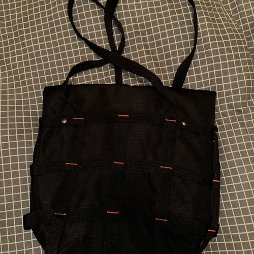 Nike bag shoulder new, black and orange