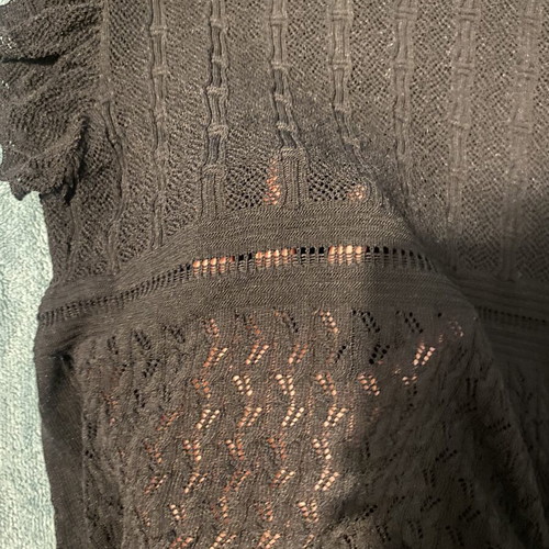 Zara see through top like new, black, size M