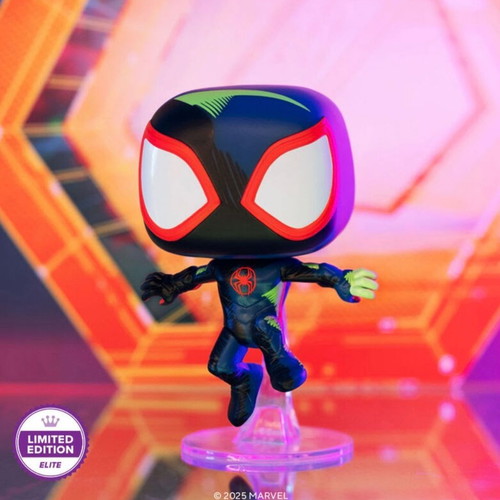 Funko Pop Miles Morales #1500 Limited Edition 7500 with Custom Painted Acrylic Protector new