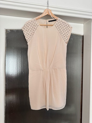 Zara Embellished Mini Dress like new, pink, size S