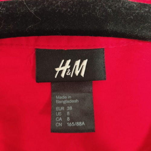 H&M Red Shirt Used, Spring/Fall, Size M