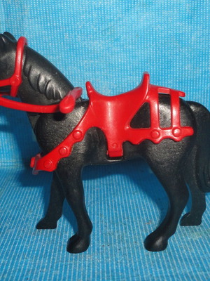 Playmobil horse complete with saddle and reins like new