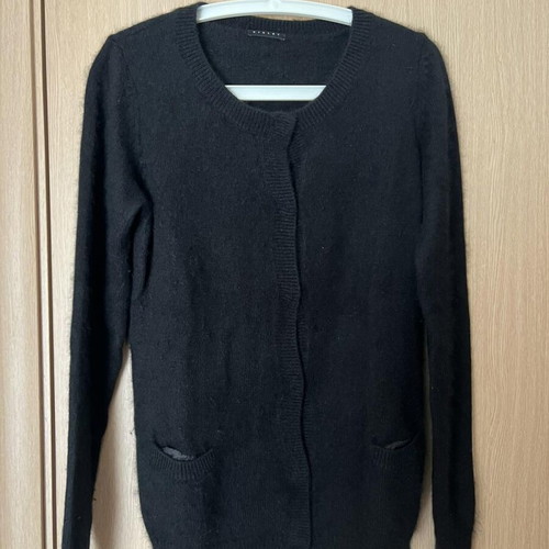 Sisley cardigan used, mohair black, size L