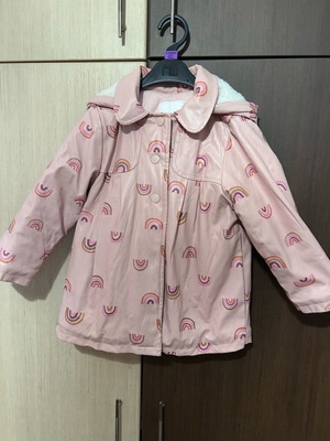 Dpam jacket used, externally waterproof, multicolor size 98 cm