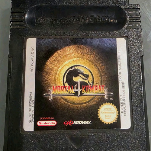 Mortal Kombat 4 for Gameboy Color like new, original