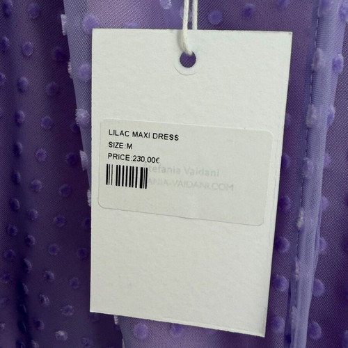 Lilac maxi dress Stefania Vaidani SS’26 new with tags