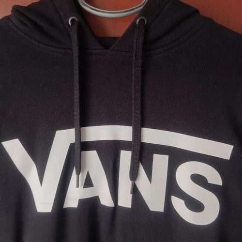 Vans hoodie used, size M, black