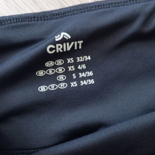 Girls' leggings Zara Crivit like new XS 158-164 cm black pink