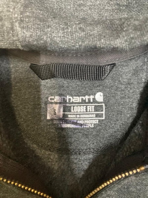 Carhartt Wip grey loose fit vest, size S, streetwear workwear