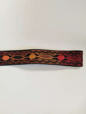 Embroidered fabric belt like new, size 75