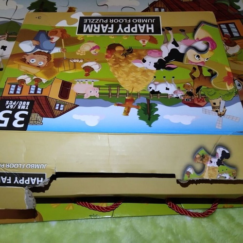 Happy Farm and Animal puzzles used, 2x35 pieces