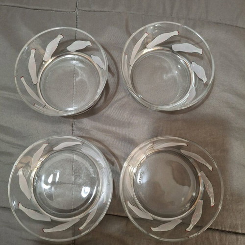 Collectible Coca Cola ice cream bowls like new, set of 4