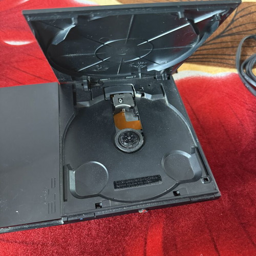 PlayStation 2 modified console used with original Sony controller and memory cards