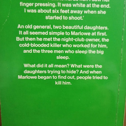 The Big Sleep by Raymond Chandler used, English educational edition