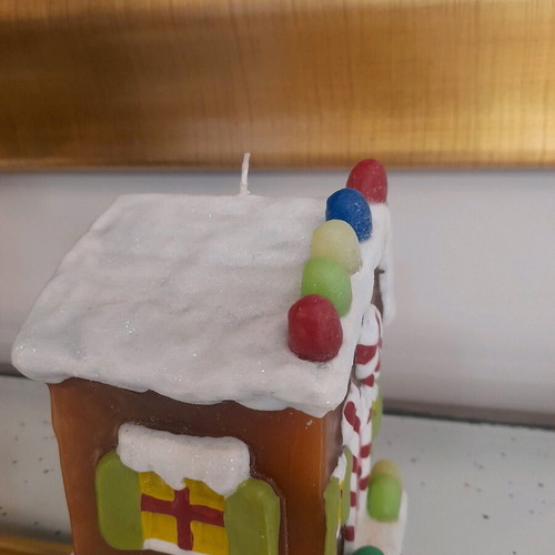 Kosta Boda candle candy house new, height 15cm