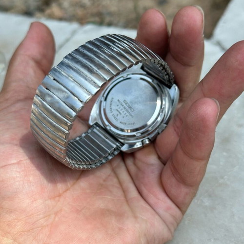 Seiko Bell-Matic 4006-6031 vintage automatic alarm wristwatch used