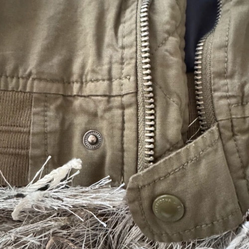 Funky Buddha khaki bomber jacket like new, size L
