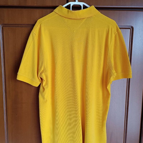 Tommy Hilfiger Polo shirt used, size Large, yellow
