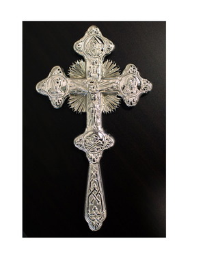 Archieratic handmade silver blessing cross 925 silver new