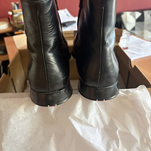 Prada black ankle boots size 7.5 (41.5)
