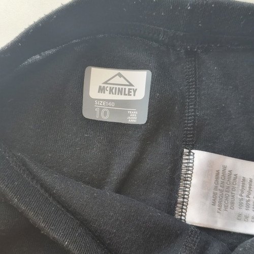McKinley black thermal leggings size 10 used