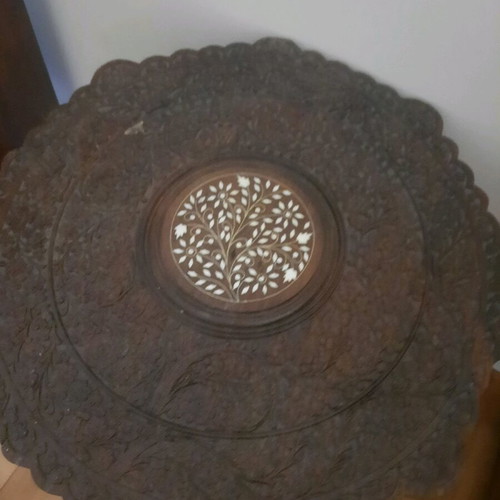 Carved table used