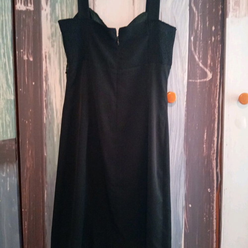 Black mini dress like new with sequins, size M