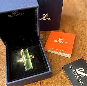 SWAROVSKI Δαχτυλίδι πράσινο (Μ) αχρησιμοποίητο Στο κουτί του με το πιστοποιητικό